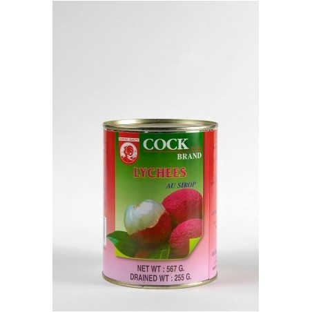 Lychee au sirop Cock Brand