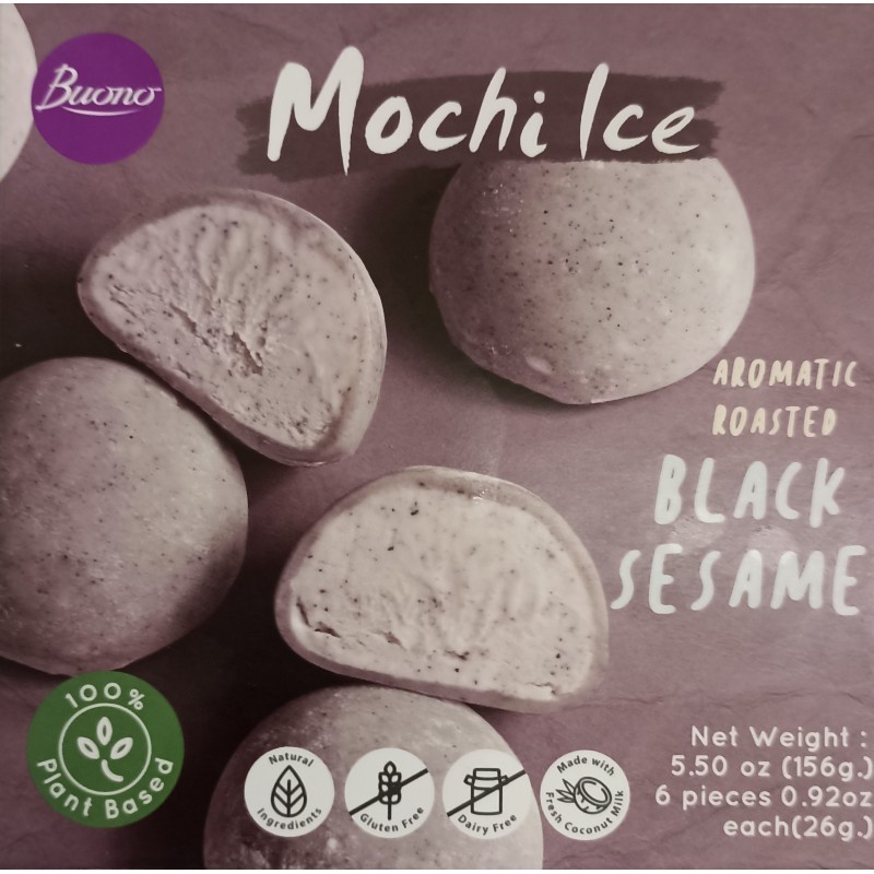 Mochi glacé sésame noir